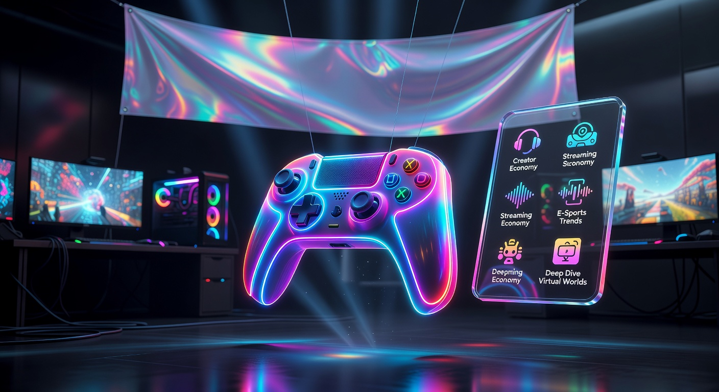 Neon glowing controller representing Gaming Culture